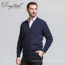 New 2017 Mens Zipper Cardigan Stand Colar Sweater da China Famoso Fornecedor